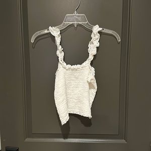 Womens aerie white cropped tank